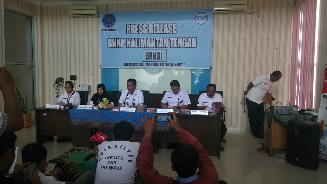 Press Release BNN Provinsi Kalteng Tutup Akhir Tahun 2019