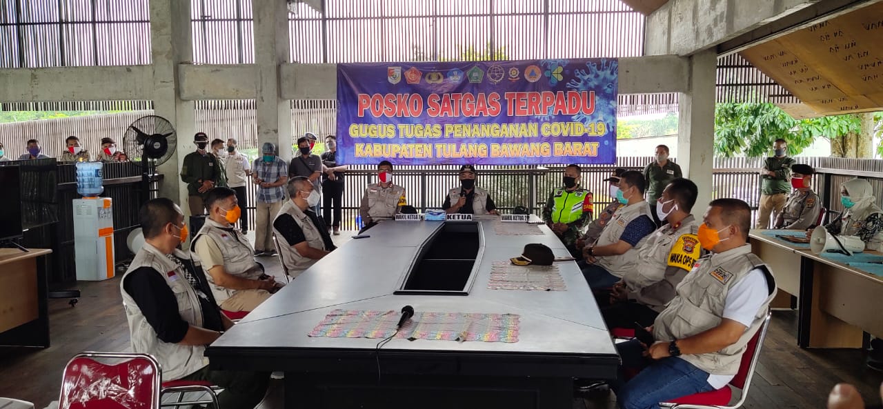 Bupati Tubaba Melakukan Konferensi Pers Terkait Kesembuhan Pasien Positif Covid-19