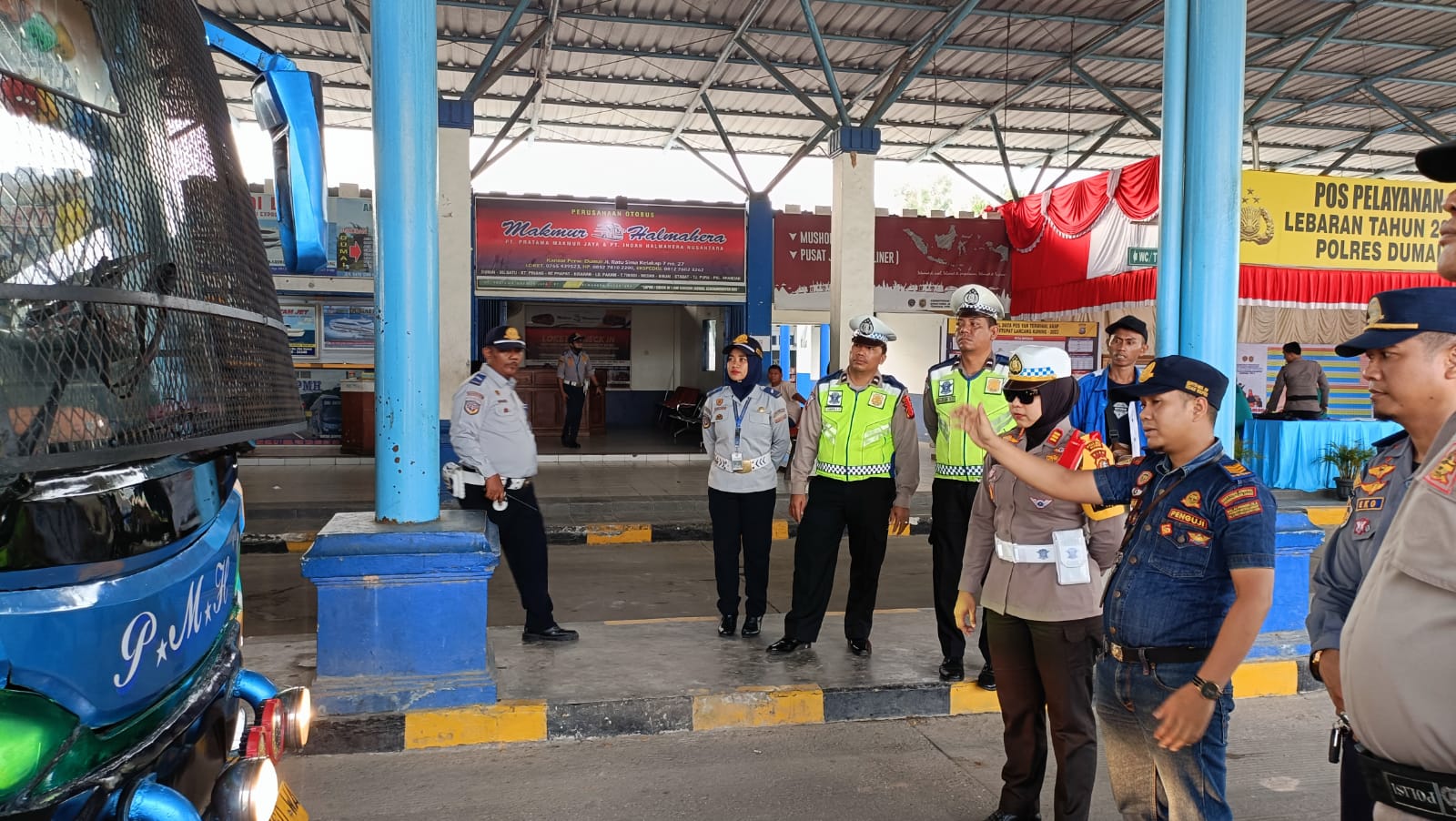 Satlantas Polres Dumai Laksanakan Ramp Check di Terminal Tipe A Kota Dumai