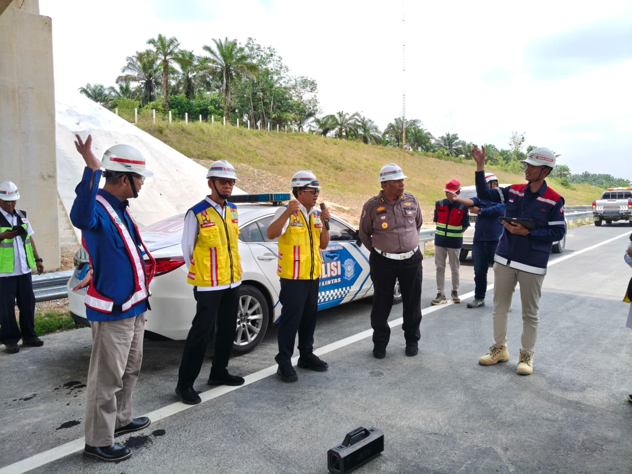 Ditlantas Polda Riau Siapkan Rekayasa Lalu Lintas untuk Pekerjaan Sambungan Tol Permai–Tol Lingkar Pekanbaru, Keselamatan Masyarakat Jadi Prioritas
