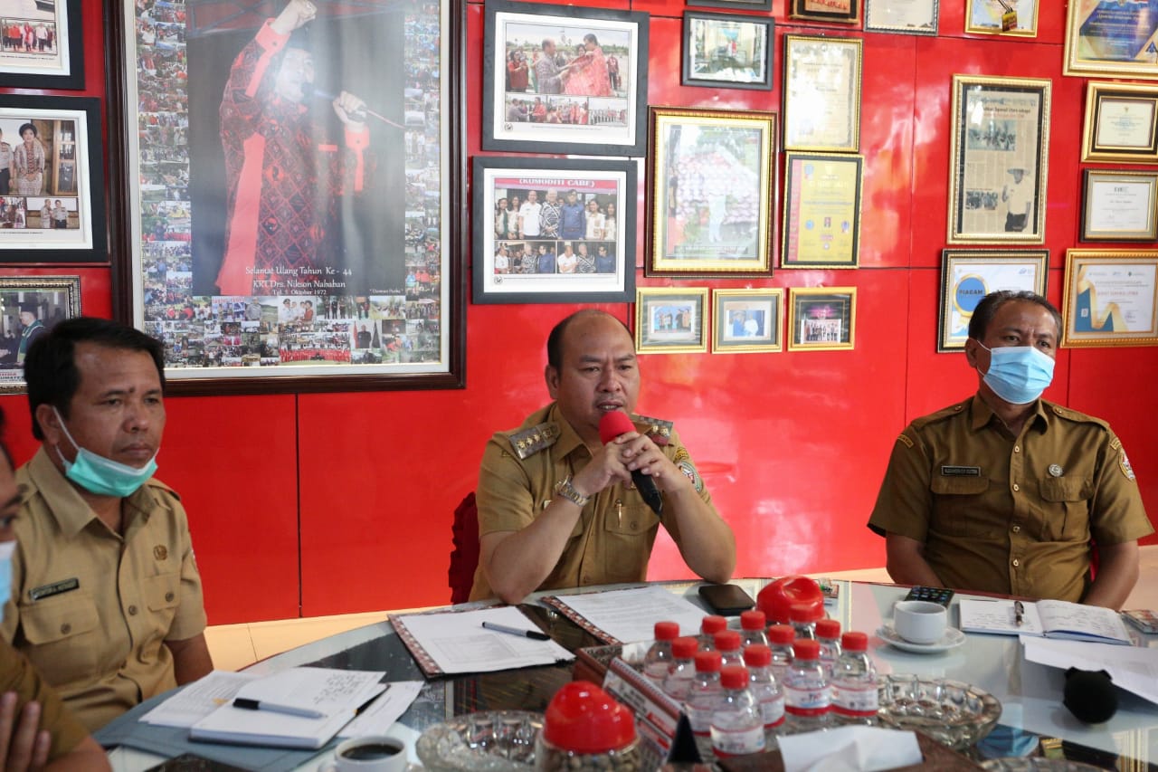 Bupati Taput Rapat Koordinasi Tentang Penegasan dan Progres Pembangunan Infrastruktur Dari Dana PEN