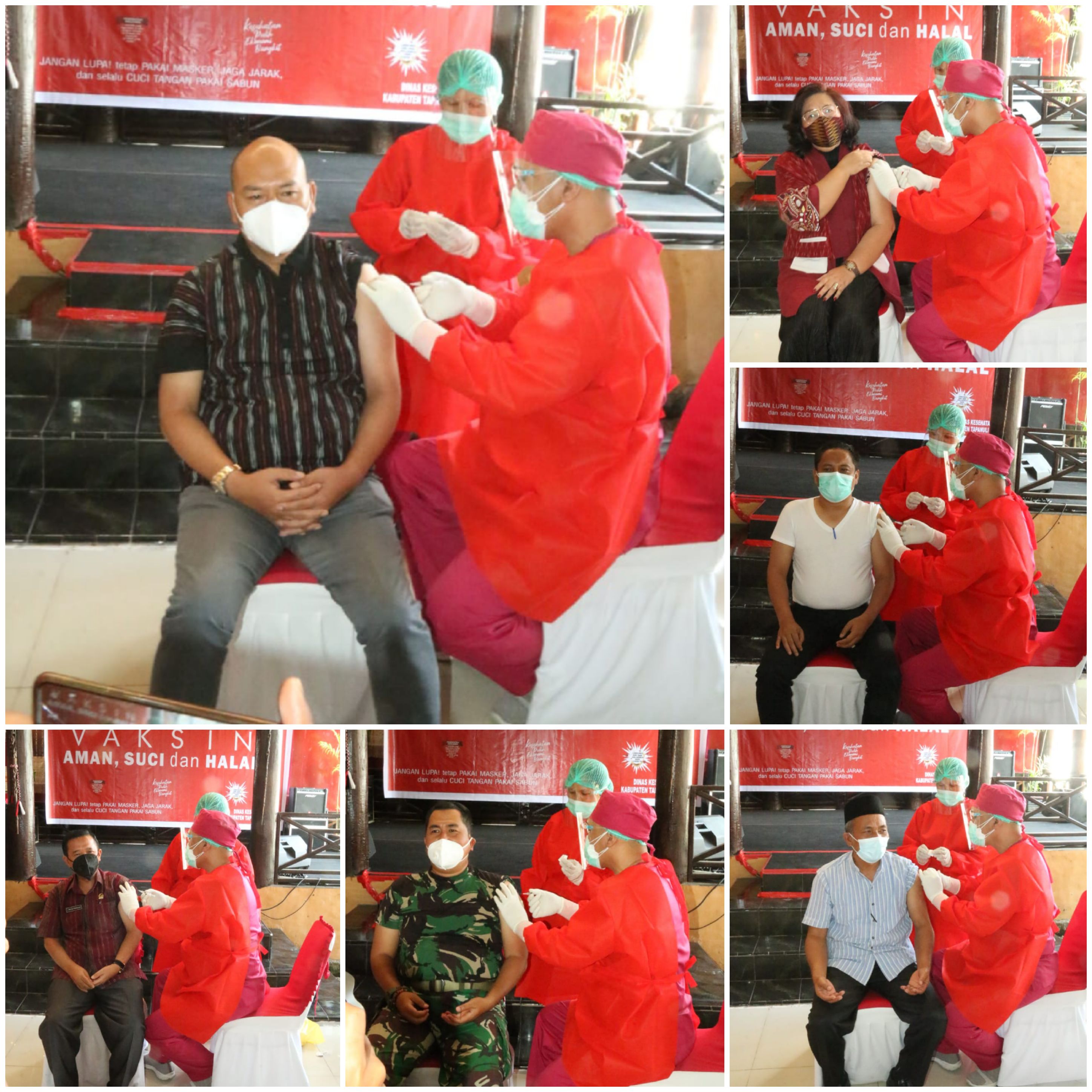 Bupati Taput Terima Suntikan Perdana Vaksin Covid-19
