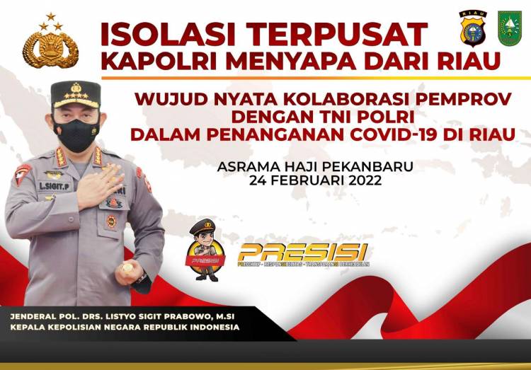 Kapolri Jenderal Polisi Listyo Sigit Prabowo Kunjungi Provinsi Riau, Hari Ini Tinjau Isoter