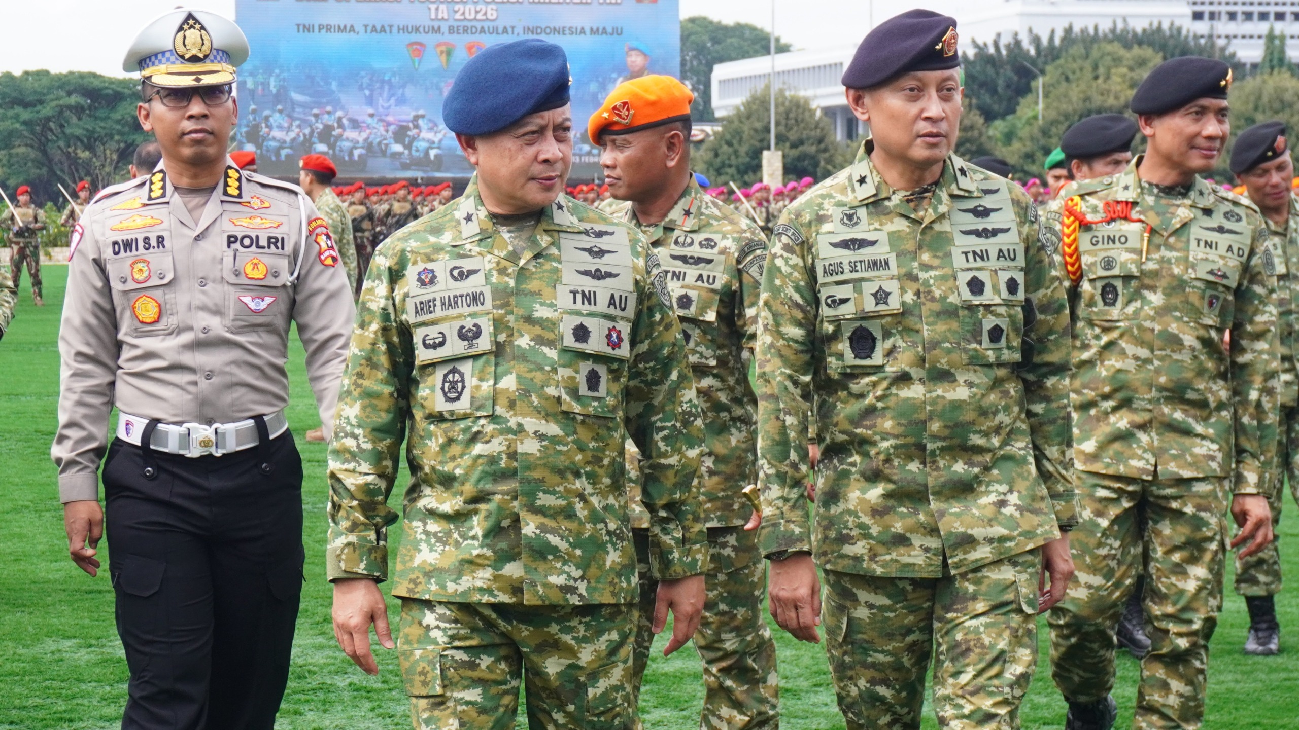 Kaskodau I Hadiri Upacara Gelar Operasi Gaktib dan Yustisi Polisi Militer 2026