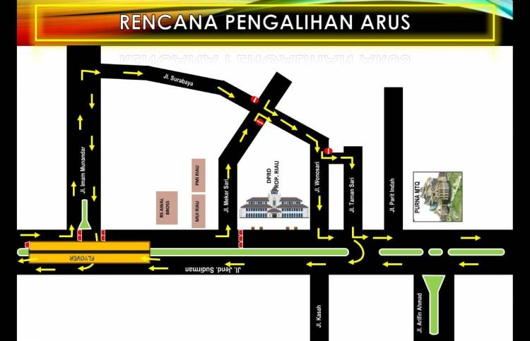 Unjuk Rasa Di DPRD Provinsi Riau, Satlantas Polresta Pekanbaru Alihkan Arus Lalu Lintas
