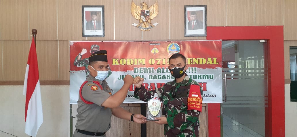 Kodim 0715/Kendal Mengapresiasi Silaturahmi Banser Untuk Selalu Bersenergi