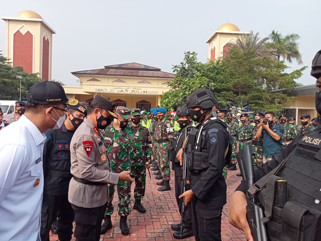 Polda Banten Bersama Forkopimda Gelar Apel Pasukan Operasi Ketupat Maung 2021