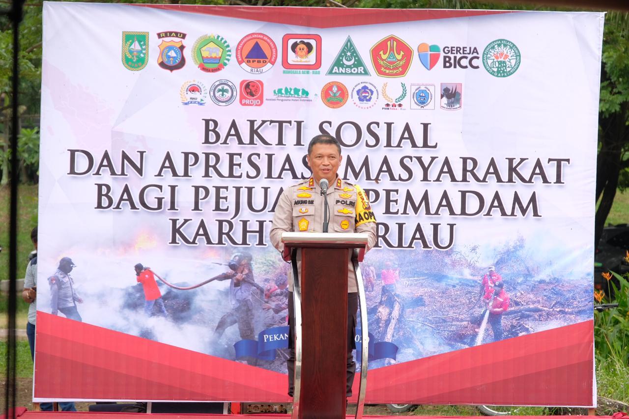 Apresiasi Masyarakat Bagi Pejuang Pemadam Karhutla Riau