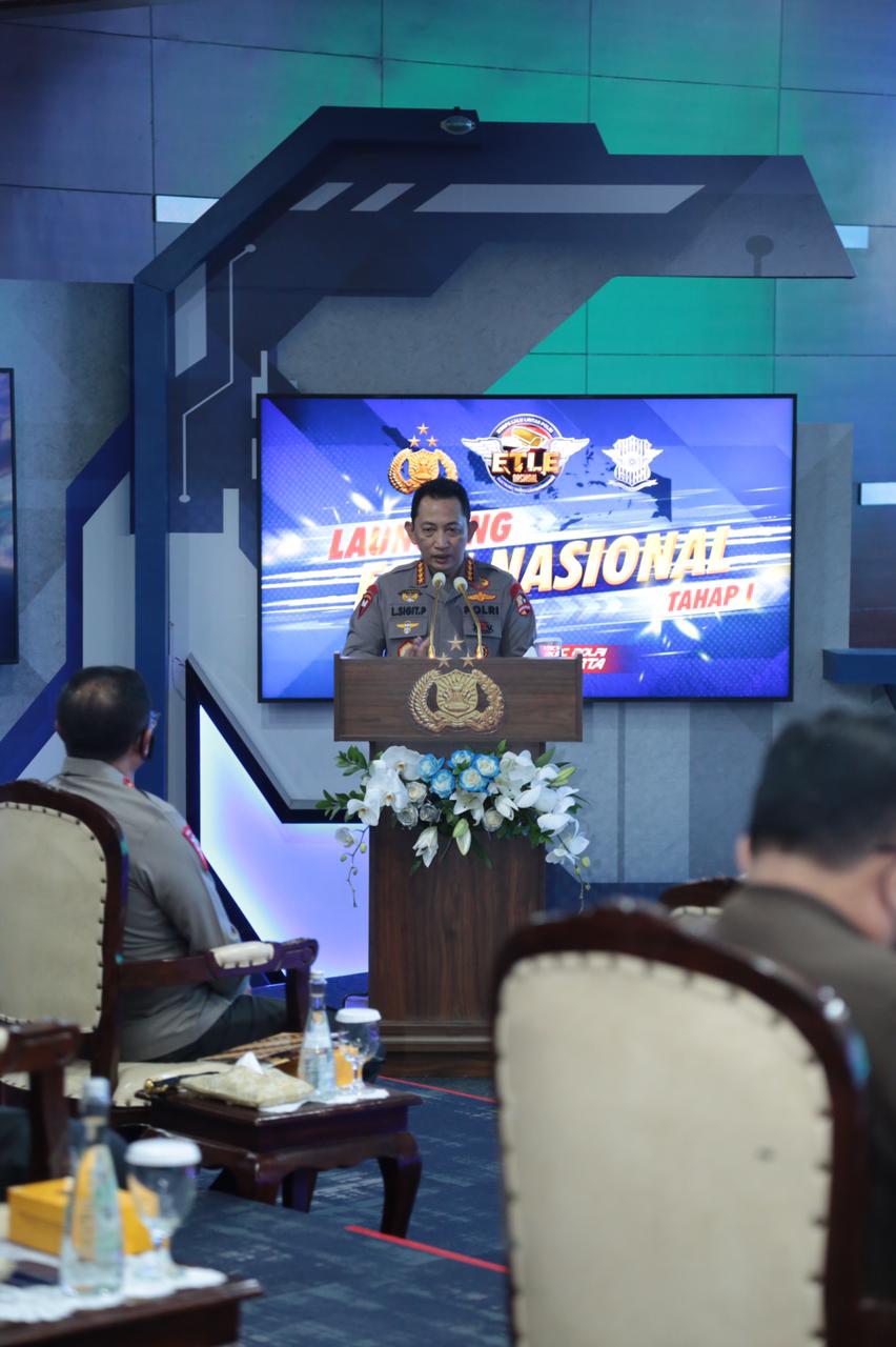 Kapolri Resmi Launching ETLE Nasional Tahap Pertama, Ada 12 Polda Terapkan Tilang Elektronik