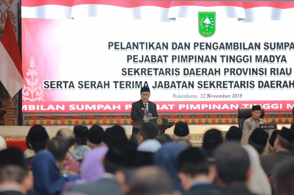 Sekdaprov Riau Yan Prana Diminta Segera Selesaikan RAPBD Riau Tahun 2020