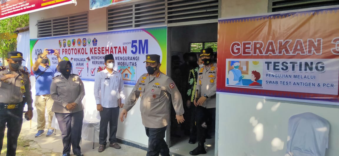 Kunjungan Kerja Wakapolri Ke Provinsi Riau Untuk Memastikan Posko PPKM dan Kesiap Siagaan Pencegahan Karlahut