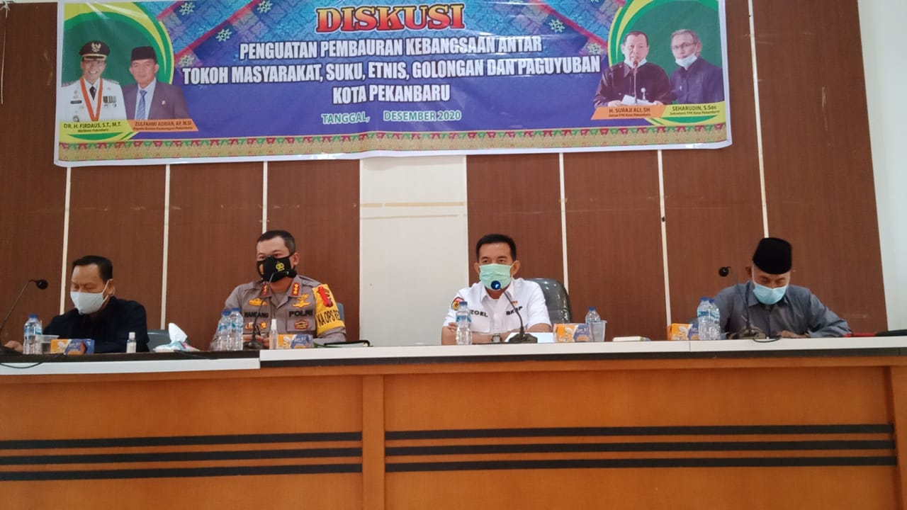 Kapolresta Pekanbaru Mengajak Seluruh Komponen Masyarakat Kota Bersinergi Jaga Kondusifitas dan Kamtibmas