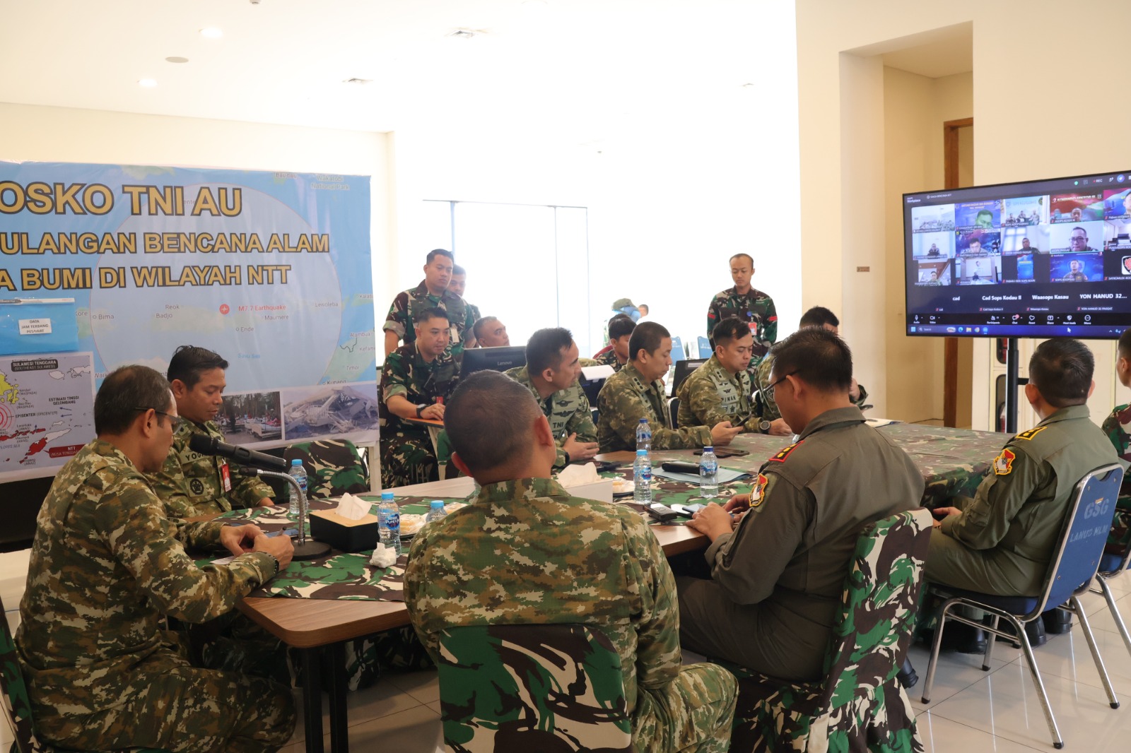 Lanud Halim Perdanakusuma Menjadi  Posko TNI AU Bencana Gempa NTT