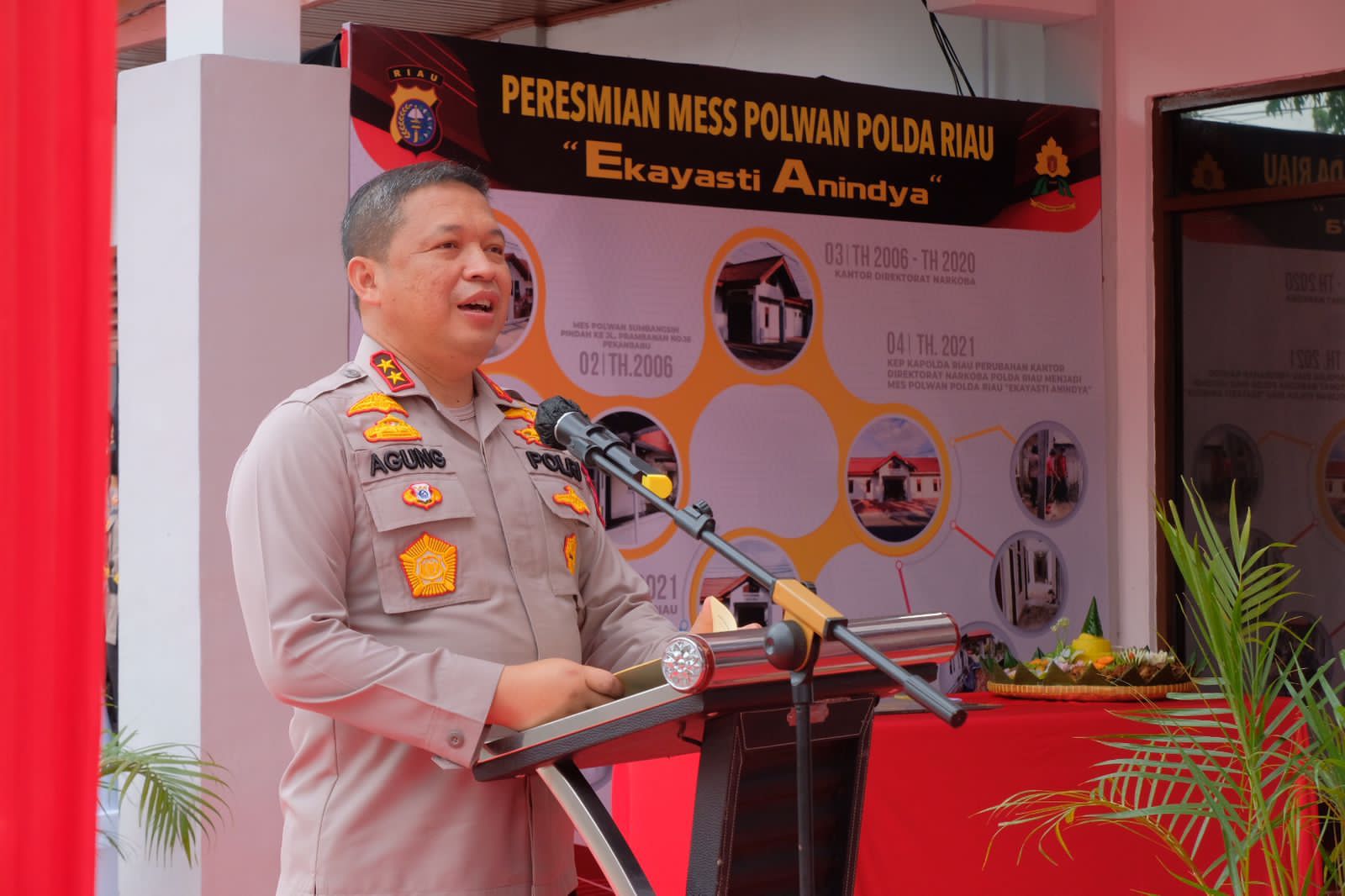 Kapolda Resmikan Penggunaan Mess Polwan “Ekayasi Anindya” Polda Riau