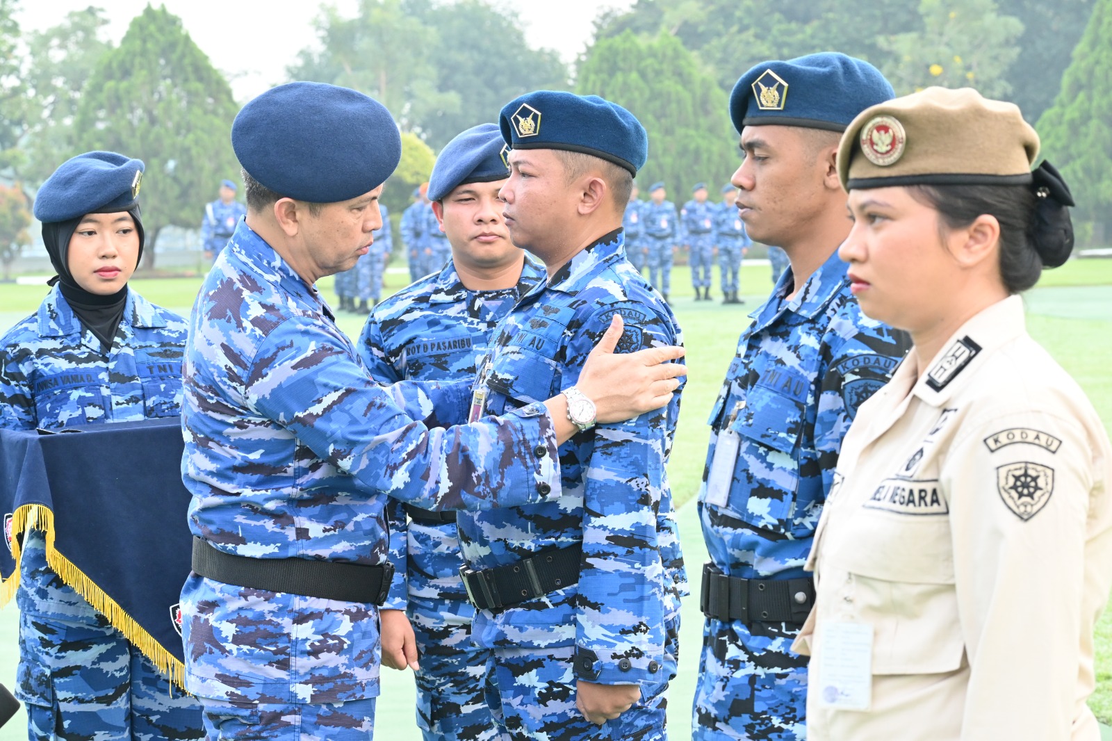 47 Personel Makodau I Laksanakan Tradisi Kenaikan Pangkat