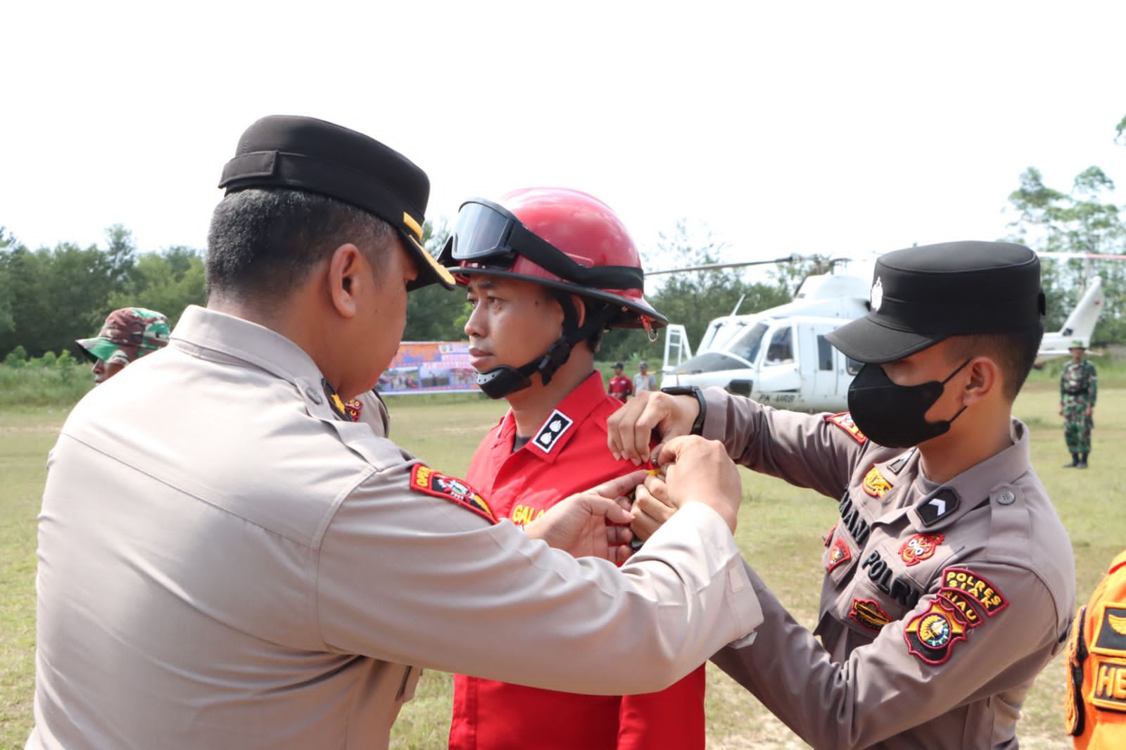 Pimpin Anev dan Konsolidasi Serta Buka Latihan Gabungan Pengoptimalan Back Up HeliTrack, Kapolres Siak: Upayakan Langit Kita Tetap Biru, Bebas Api, Zero Karhutla