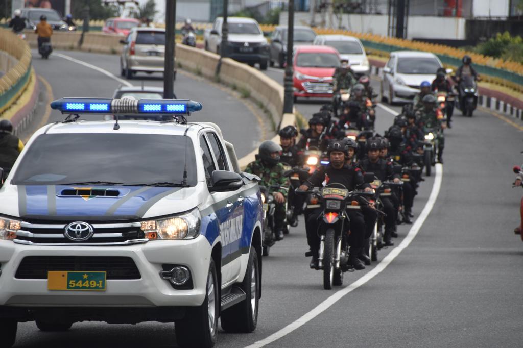 Korem 031/WB dan Polda Riau Lakukan Patroli Gabungan