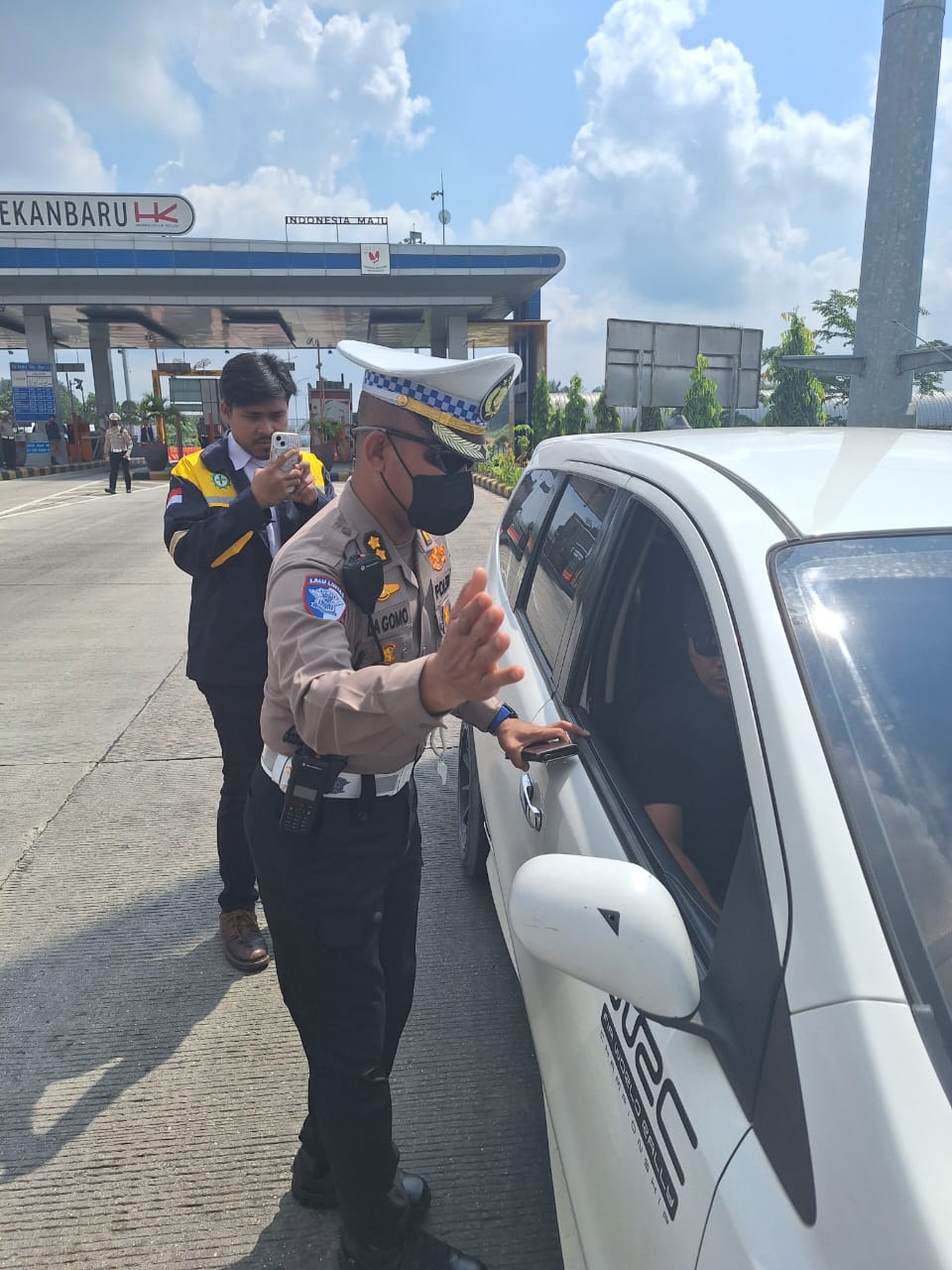 Ditlantas Polda Riau Gelar Razia Kecepatan dan Tes Alkohol di Jalan Tol Pekanbaru – Dumai