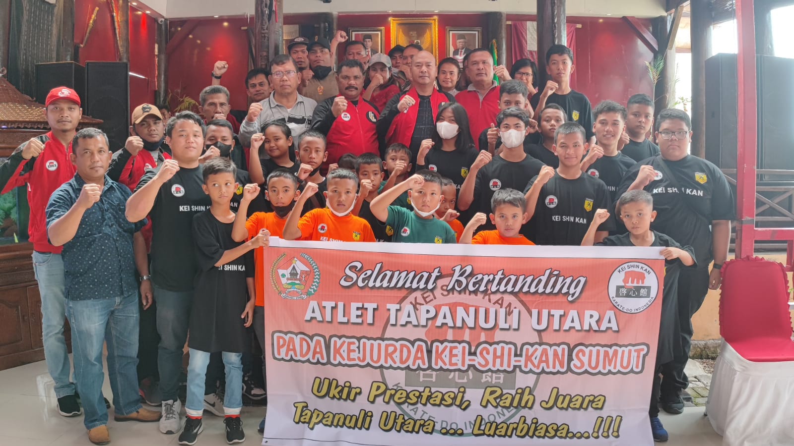 Bupati Berikan Motivasi Dan Berangkatkan Kontingen Kei Shin Kan Tapanuli Utara Mengikuti Kejurda, Ujian Serta Pelantikan Pengurus KSK Se Sumatera Utara