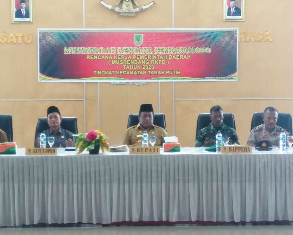 Wabup Rohil Jamiluddin buka Musrenbang KecamatanTanah Putih