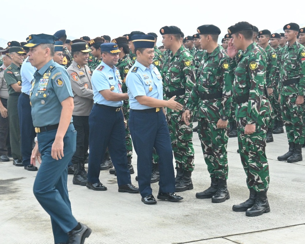 Berikan Ucapan Selamat, Pangkoopsud I Hadiri Penyambutan Kontingen TNI Patriot II Prancis Tahun 2025