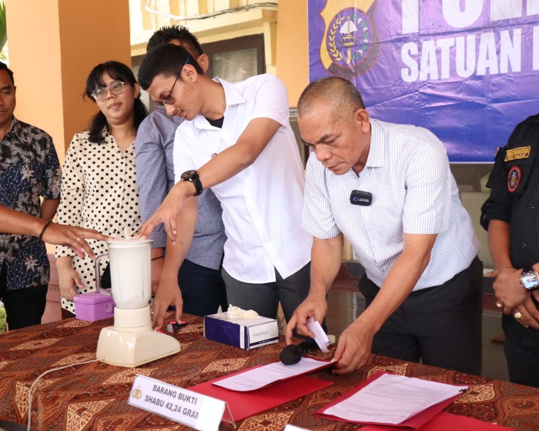 Bentuk Konsistensi dan Komitmen Berantas Narkoba di Kabupaten Siak, Satres Narkoba Polres Siak Kembali Gelar Pemusnahan Barang Bukti