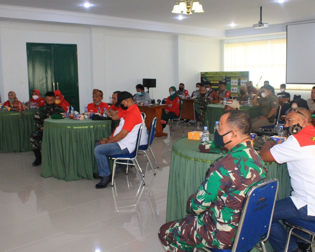 Kodim 0301/PBR Gelar Kegiatan Komunikasi Sosial Dengan Komponen Bangsa Lainnya (Pembinaan Komunitas)