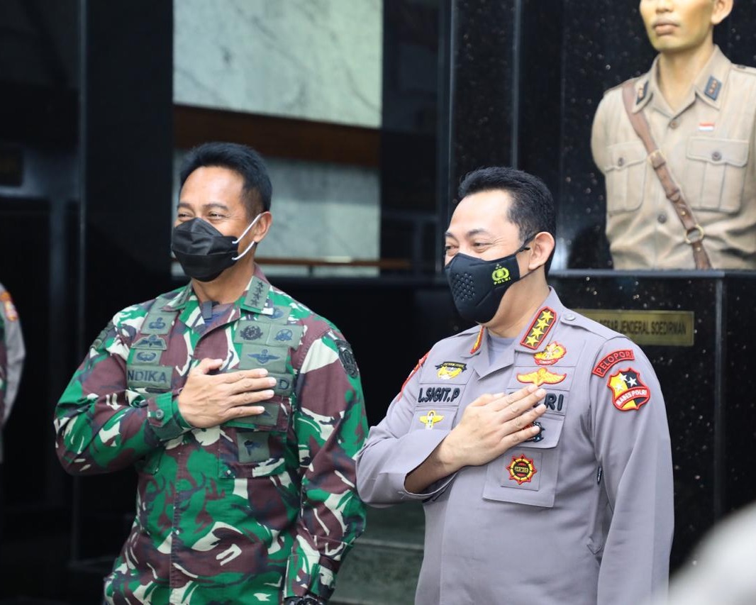 Sinergitas TNI - Polri, Kapolri Kunjungi KSAD Sepakat Jaga Kamtibmas