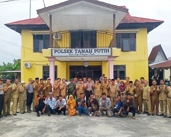 Polsek Tanah Putih Rohil Gelar Sosialisasi Rakor dan FGD Antisipasi Karhutla