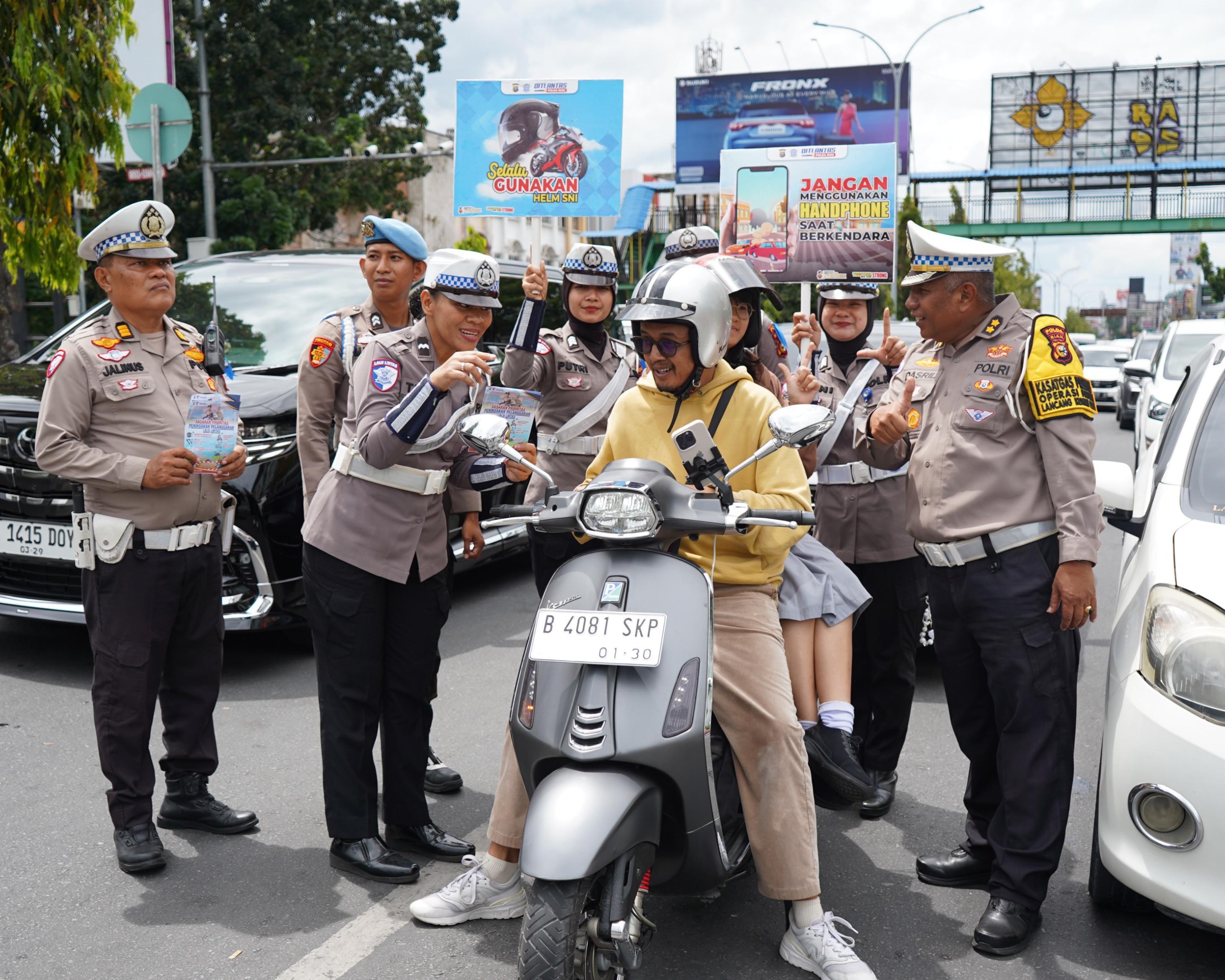 Polda Riau Gelar Sosialisasi Tertib Lalu Lintas Dalam Operasi Patuh Lancang Kuning 2025