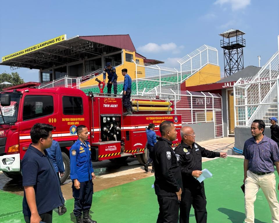 Tim Risk Assessment Polri, Tinjau Ketat Keamanan Stadion Sumpah Pemuda Lampung
