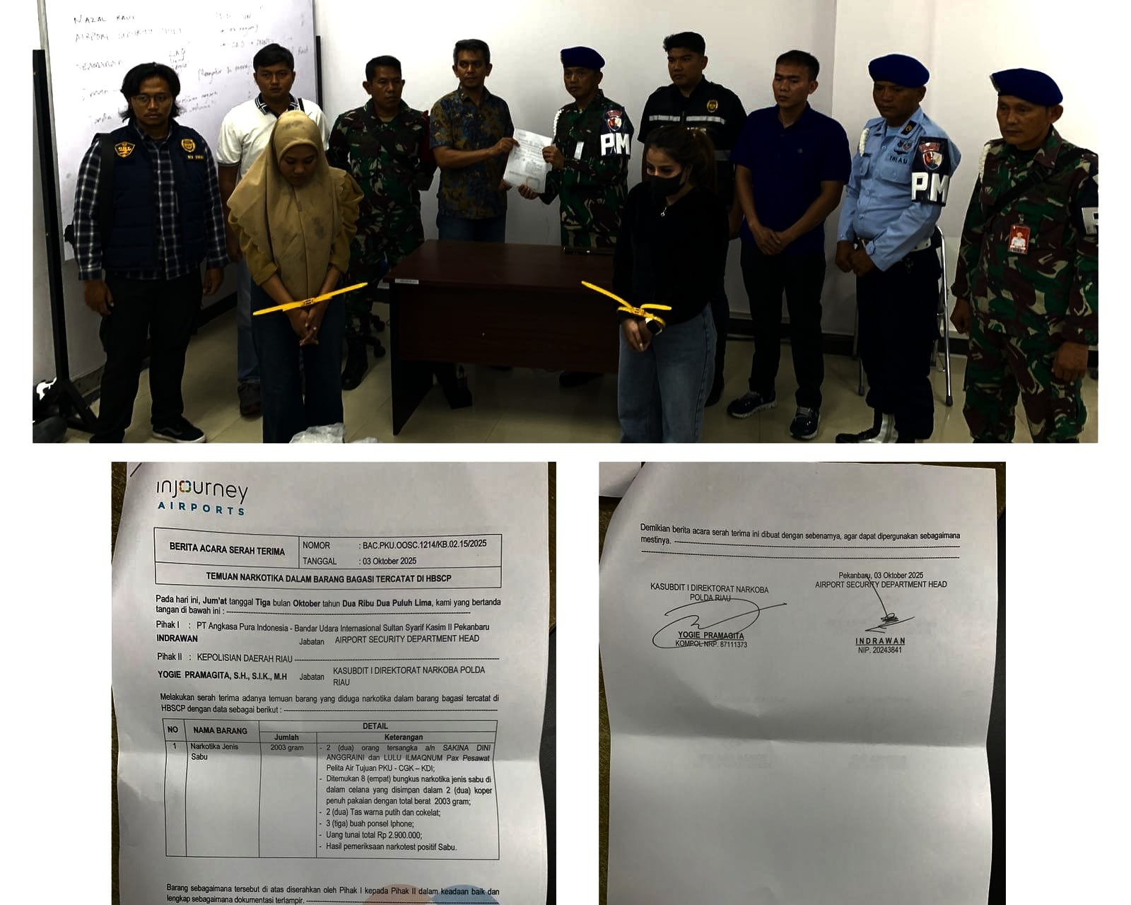 Pangkodau I Kembali Berikan Apresiasi,  Personel Lanud RSN Gagalkan Penyelundupan 2 Kg Lebih Sabu