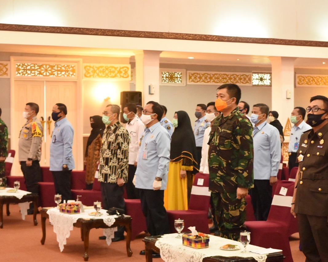 Danlanud RSN Hadiri Pengantar Tugas Kepala Kantor Kemenhumham Riau