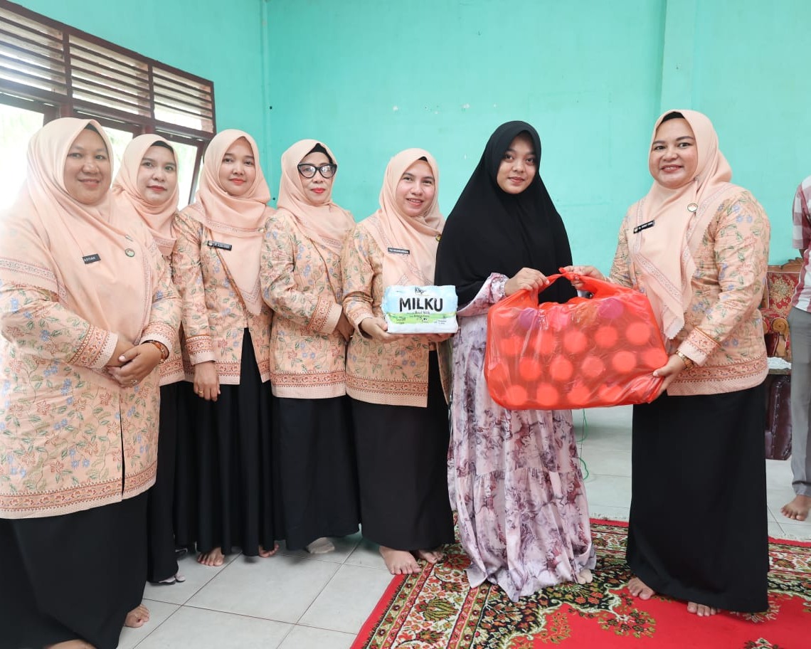 Sempena Dirgahayu RI Ke-81, Pemda Kampar Melalui Satpol PP Laksanakan Anjangsana Ke Panti Asuhan Sabil Al Salam Desa Koto Tibun