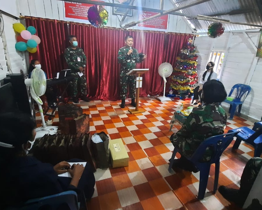 Maknai Hari Raya Natal, Umat Kristiani Lanud RSN Anjangsana Ke Panti Asuhan