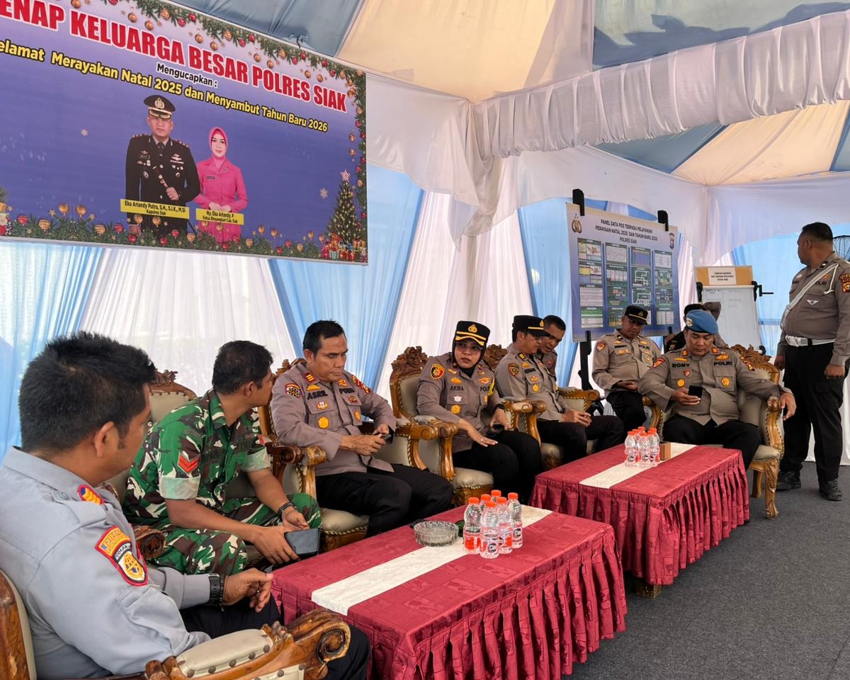 Wakapolres Siak Cek Kesiapan Pos Terpadu Nataru 2026, Pastikan Pelayanan Maksimal Untuk Masyarakat