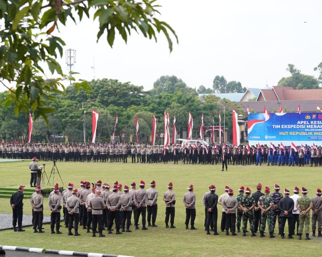 Kapolda Riau Lepas Tim Ekspedisi Merah Putih Presisi, Sasar 17 Desa di Wilayah 3T