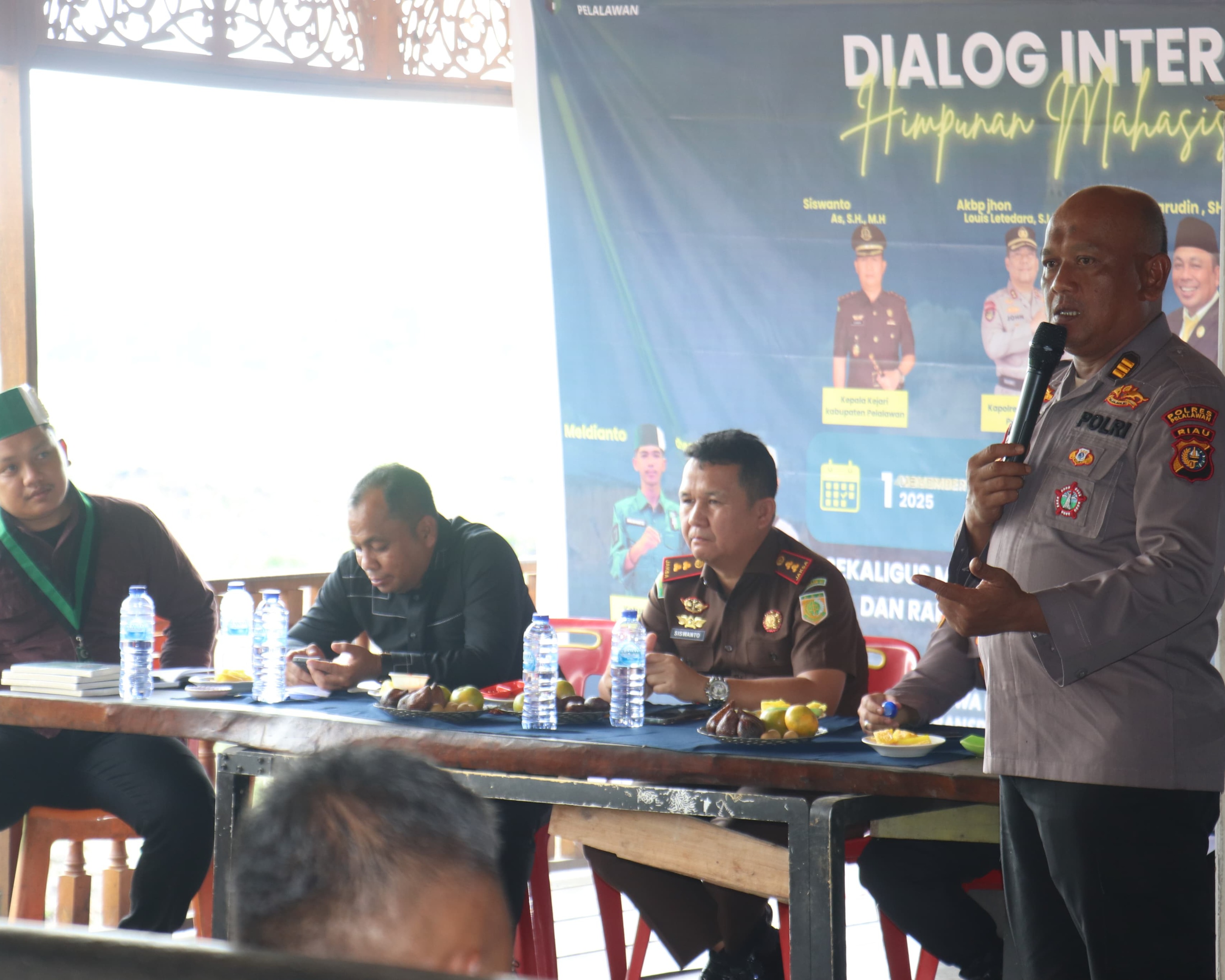 Polres Pelalawan, Kejaksaan Dan DPRD Bersama HMI Pelalawan Adakan Dialog Interaktif