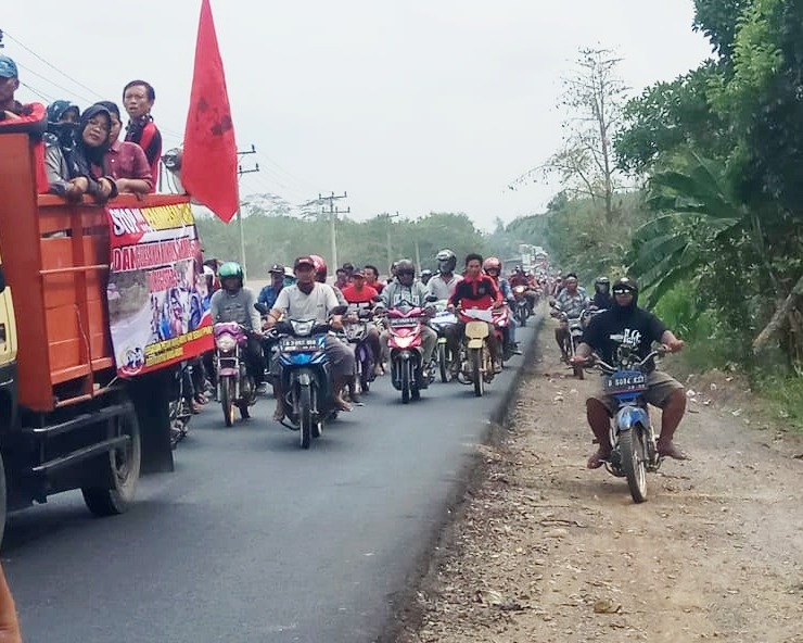 Kapolres Mesuji Pimpin Pengamanan Unras Hari Tani