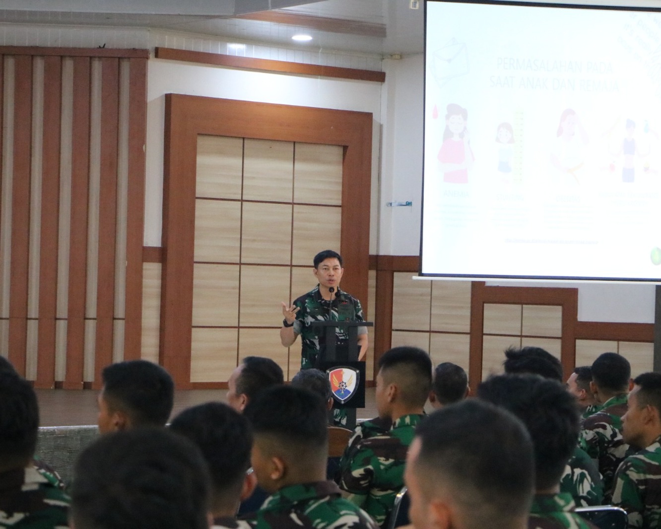 Puskesau Gelar Ceramah Kesehatan, Kakes Kodau I Sampaikan Kesehatan Wanita