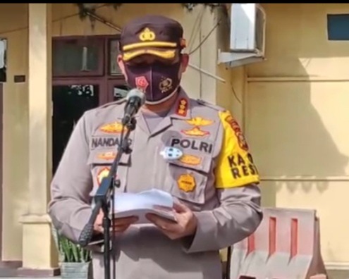 Pimpin Apel Pagi Bersama Jajaran, ASN dan Personil Polri, Kapolresta Pekanbaru Kembali Ingatkan Netralitas Polri Di Pilkada Serentak 2020