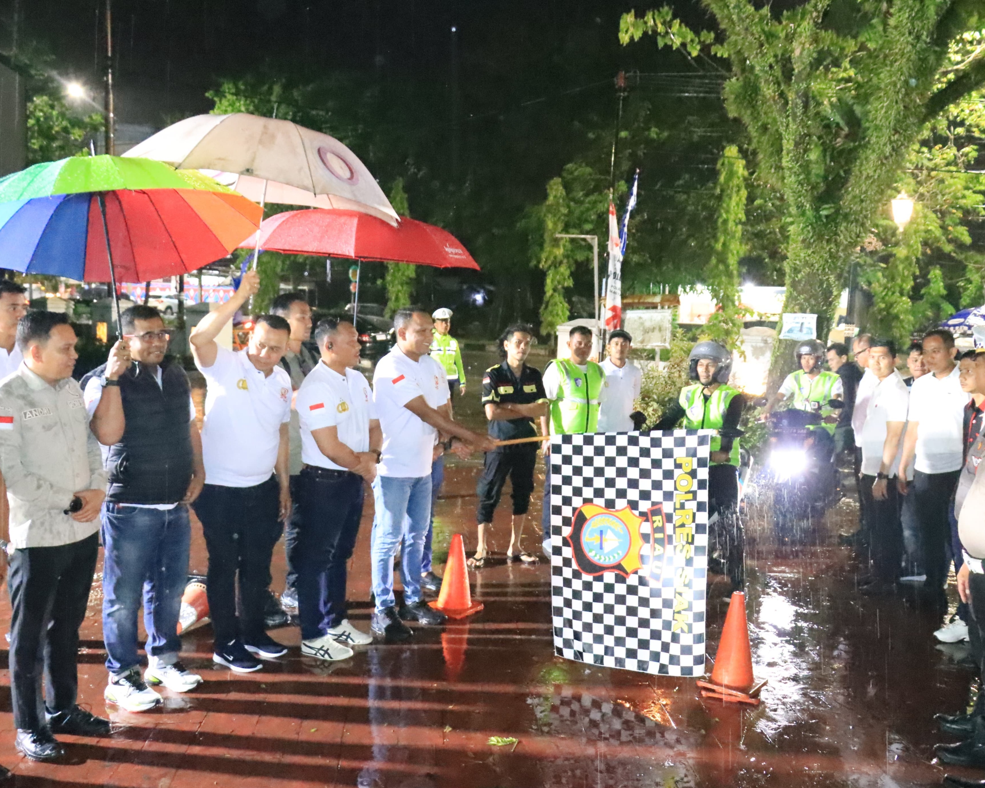 Safety Riding Competition Bhayangkara Kapolres Cup 2025 Meriahkan Di Taman Motuyoko Kabupaten Siak