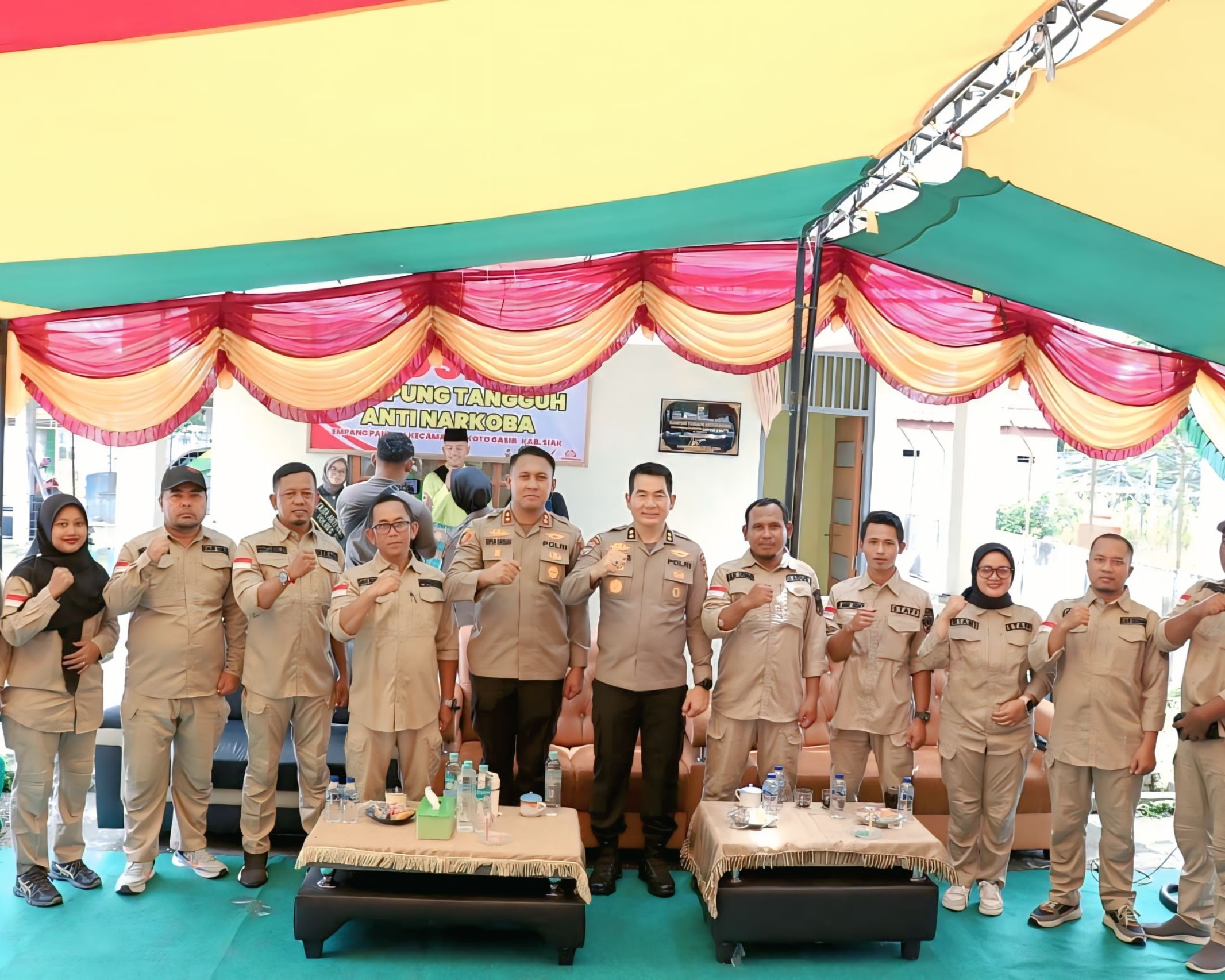 Perkuat Benteng Generasi Muda, Polres Siak Lantik Duta Anti Narkoba Dan Revitalisasi Kampung Tangguh Anti Narkoba