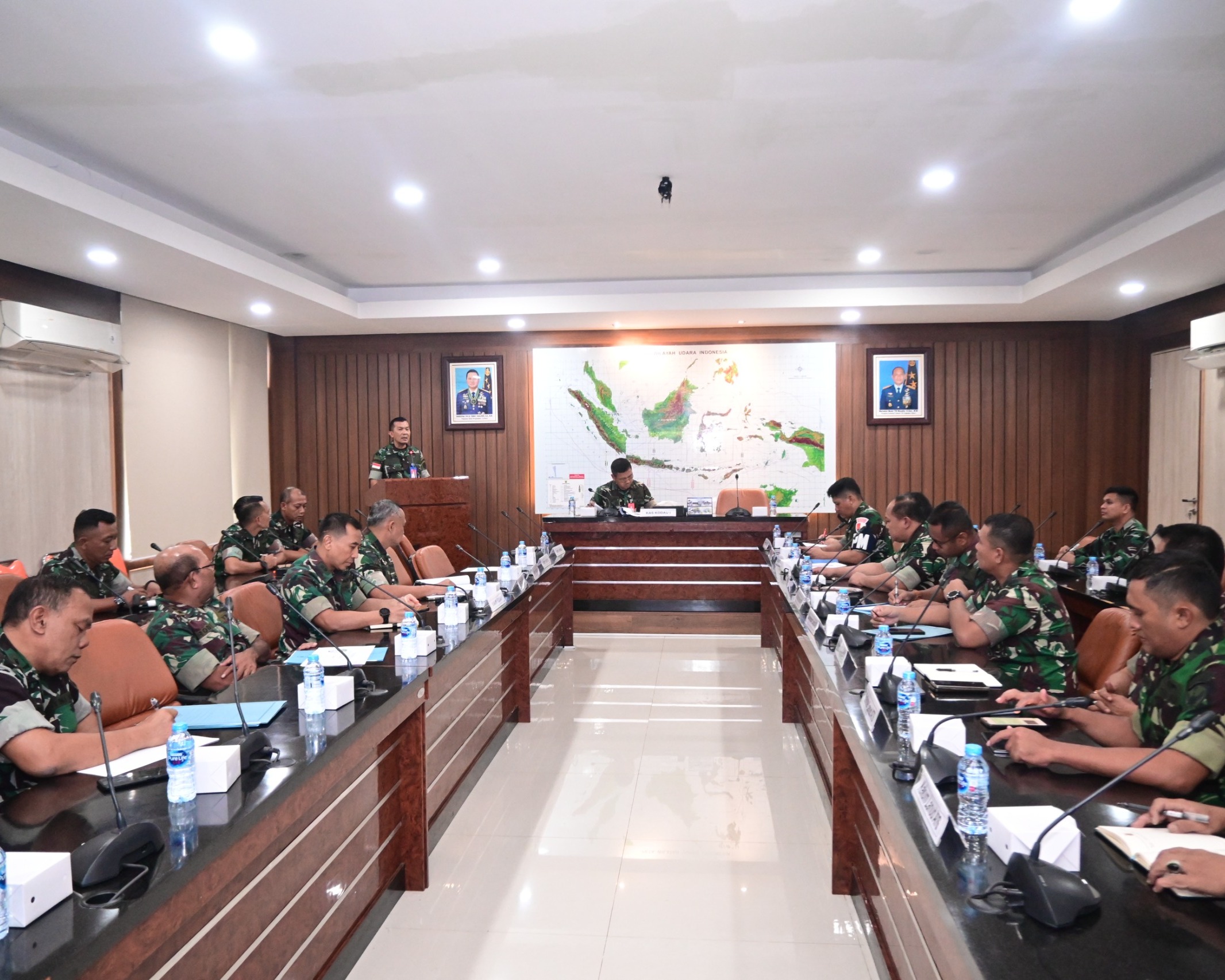 Kaskodau I Pimpin Rapat Batas Wilayah Kinerja Lanud Jajaran Kodau I