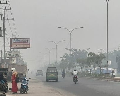 Jarak Pandang Jalan di Kota Pekanbaru 300 Meter