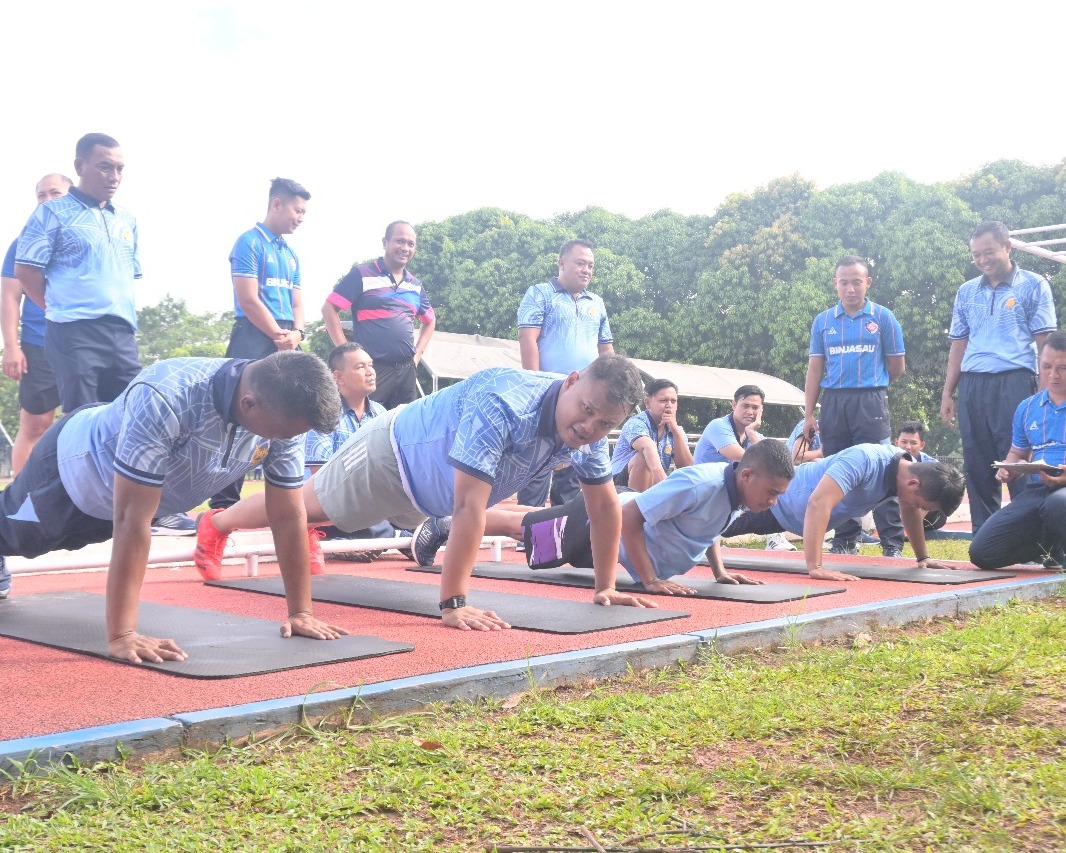 Kemampuan Jasmani Anggota Teruji Dalam Tes Samapta Sebagai Syarat UKP