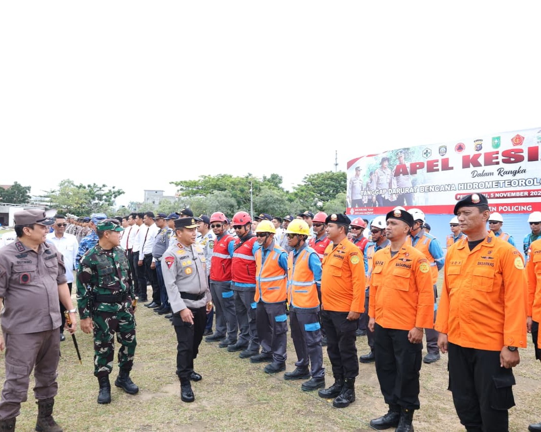 Polda Riau Gelar Apel Siaga Bencana, Pastikan Kesiapan Personel Dan Sarpras