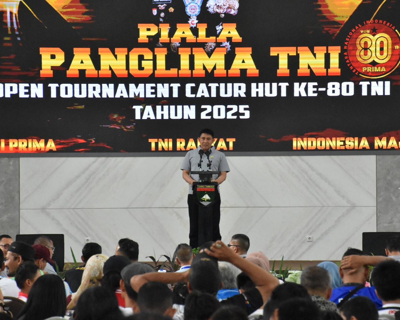 Danrem 031/Wira Bima Resmi Tutup Open Tournament Catur HUT TNI Ke-80