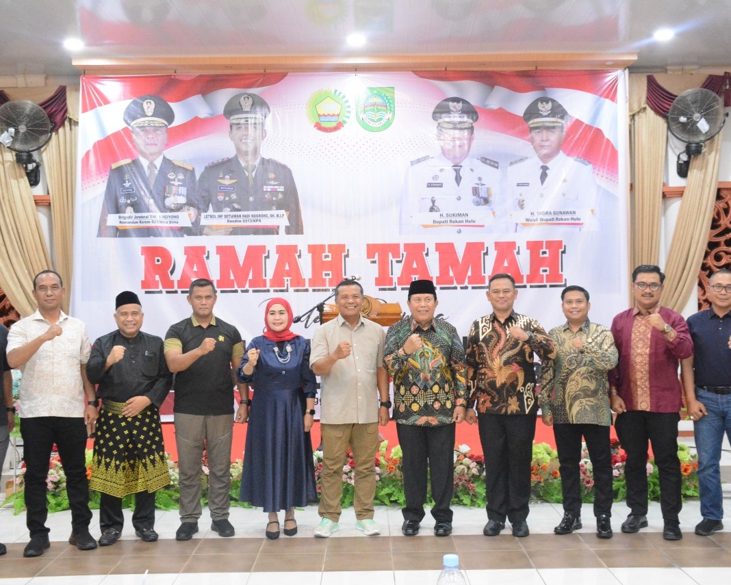 Danrem 031/Wira Bima Laksanakan Kunjungan Kerja dan Silaturahmi Ke Kabupaten Rokan Hulu