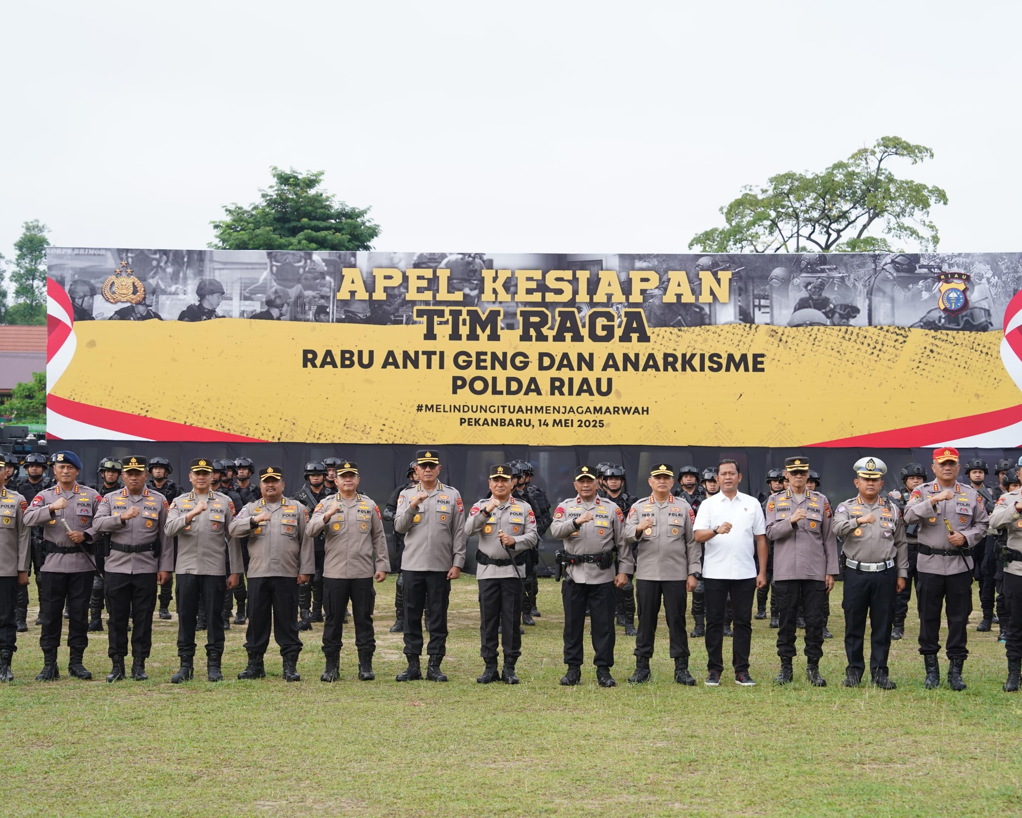 Polda Riau Resmi Meluncurkan Program Tim RAGA (Rabu Anti Geng Dan Anarkisme)